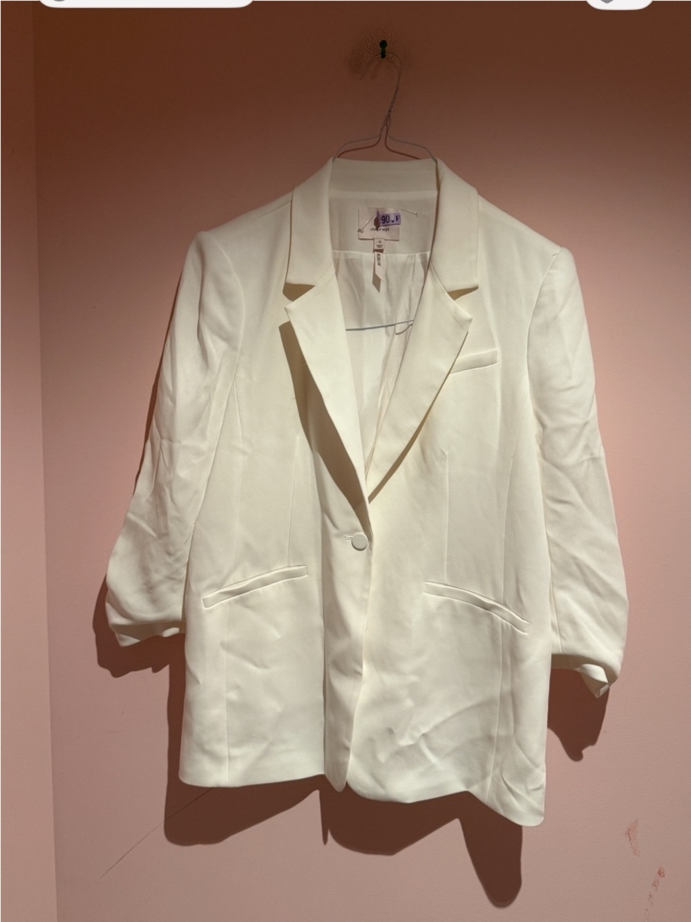 cinq a sept White Single-Button Blazer - Picture 2 of 6